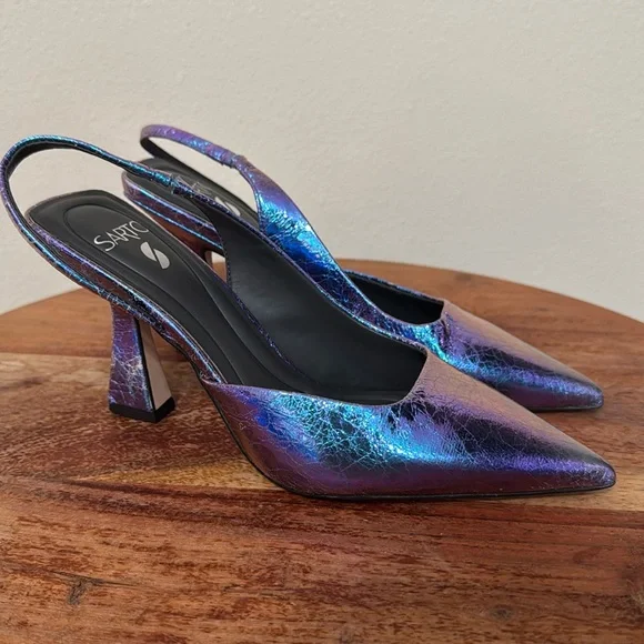 SARTO BY FRANCO SARTO Arina Half D'orsay Slingback Pump In chameleon - Picture 2 of 7